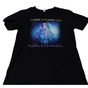Carrie Underwood Denim & Rhinestones Tour 2022-2023 Black Graphic T-Shirt Medium